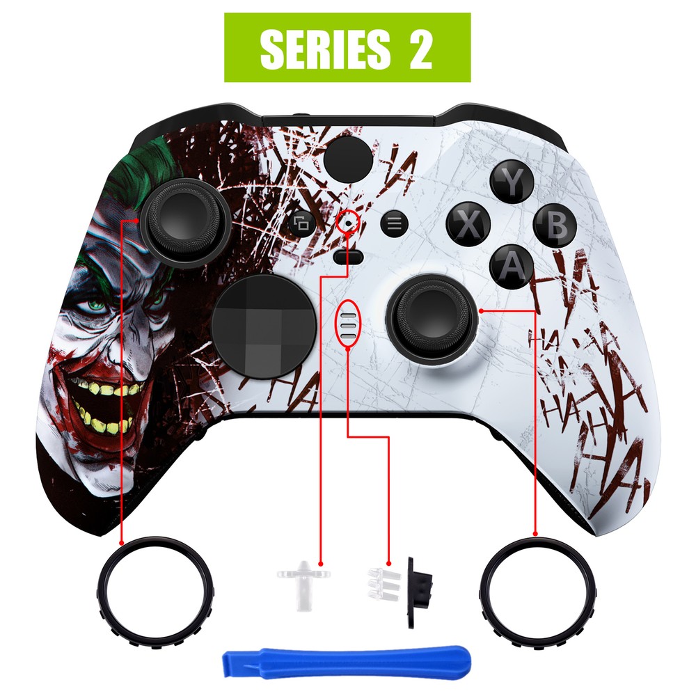 For Xbox Elite Controller Series 2 Faceplate Top Shell Accent Rings Replacement