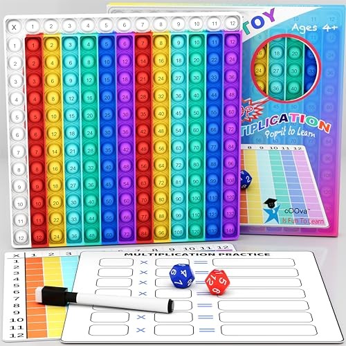 Multiplication Chart Pop It - Multiplication Game Board, Multiplication Pop It