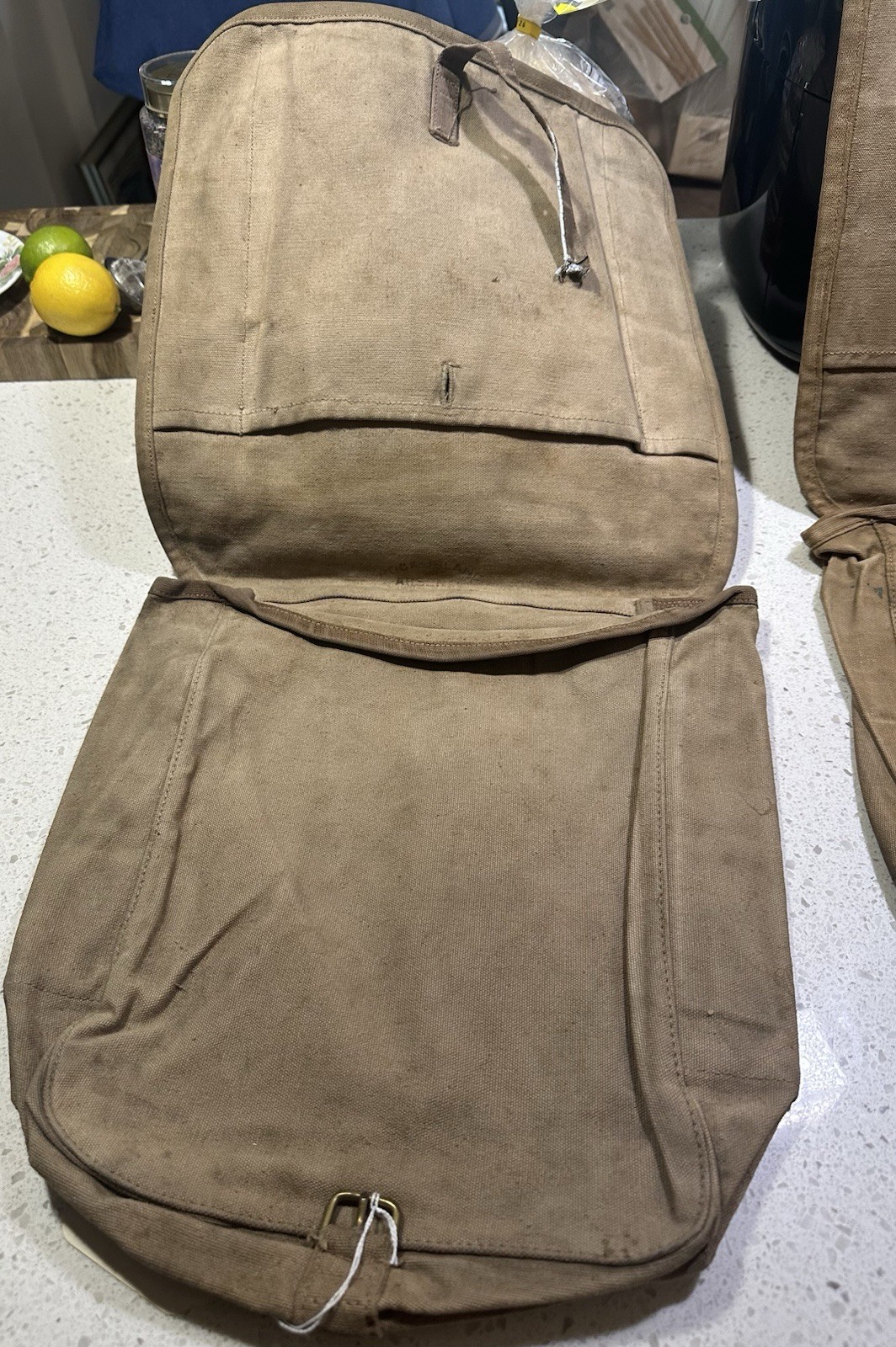 Lot Of 2 (Two) Early Spanish American War Haversacks With “D” Rings!