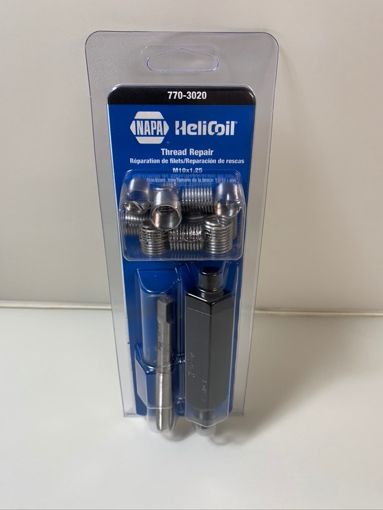 Helicoil Thread Repair Pack  M10 x 1.25  With 12 Fine Thread Inserts Napa