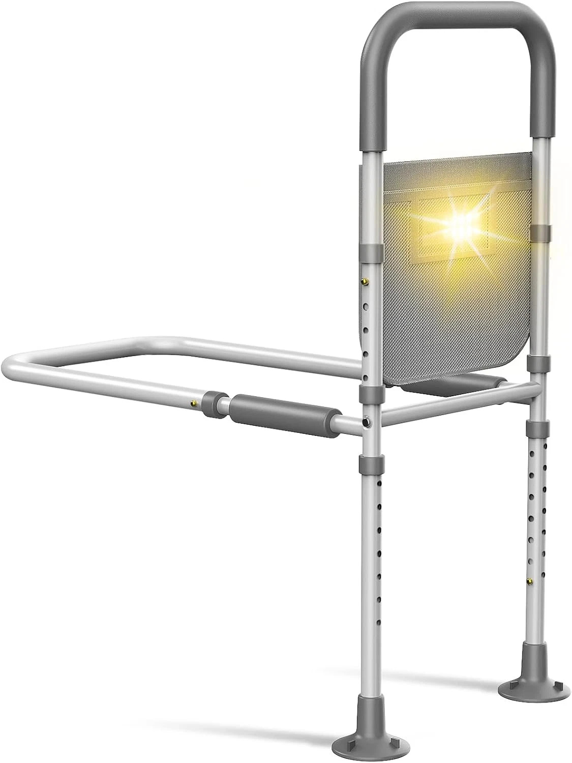 Bed Rails for Elderly Adults Safety: with Motion Sensor Light & Storage Bag