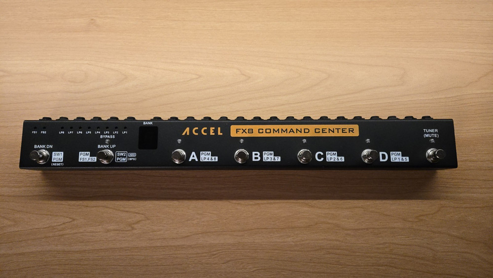 Accel FX8 Command Center, 8 Loop Pedal Switcher with Printed Manual