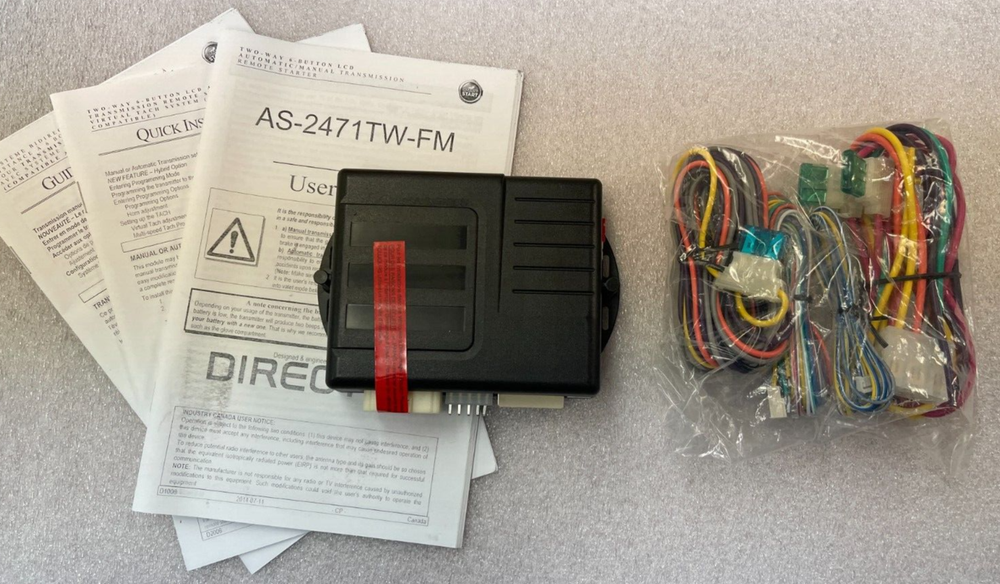 AutoStart Remote Car Starter AS-2471TW-FM Replacement Module Auto Start
