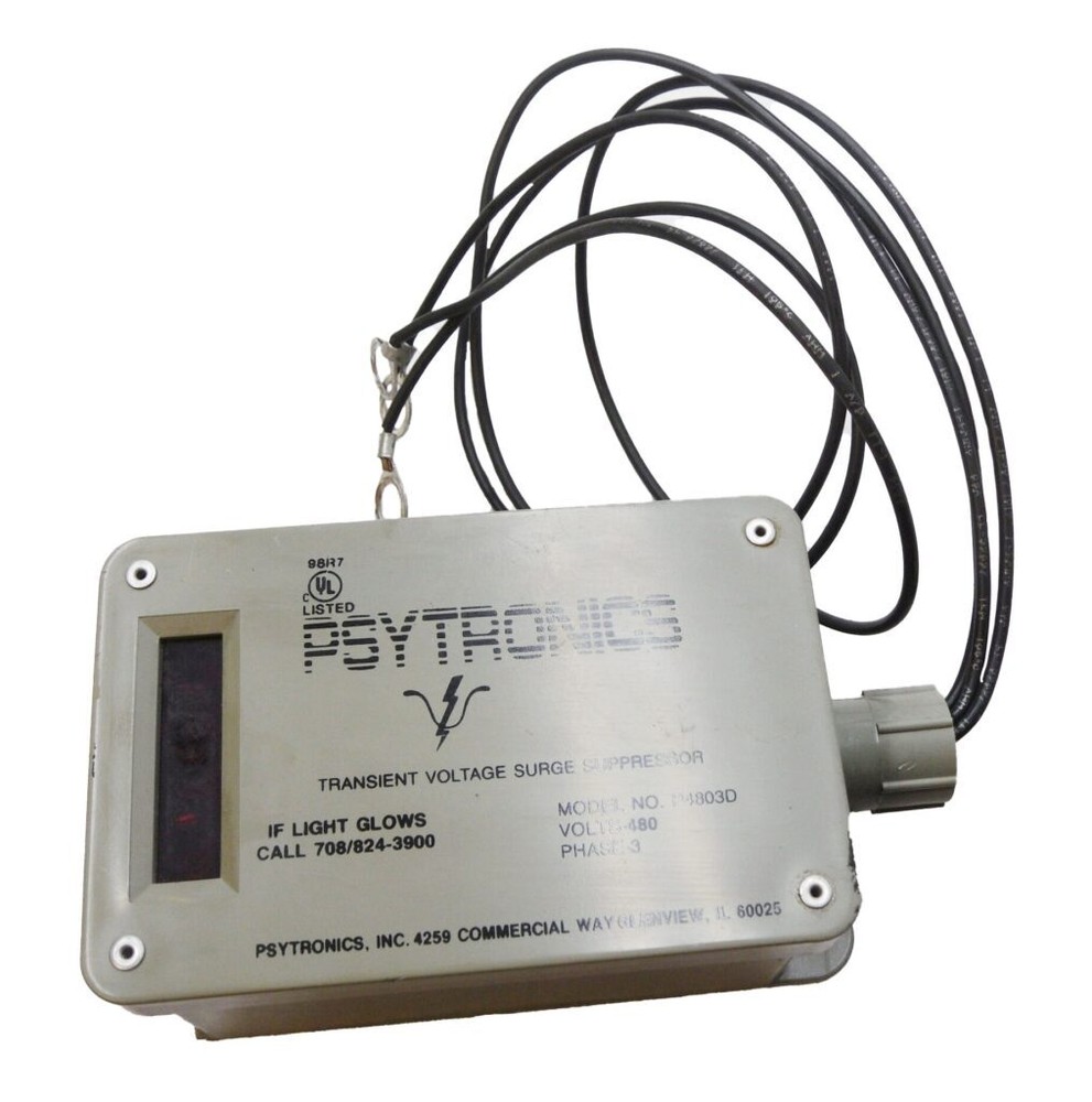 PSYTRONICS P4803D TRANSIENT VOLTAGE SURGE SUPPRESSOR 480V 3PH