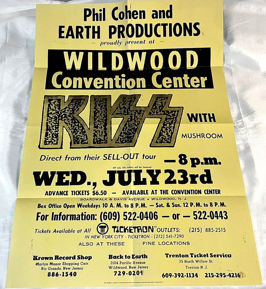 KISS Alive! Wildwood Convention Center POSTER 50th Anniversary Box 1975 Ace NEW