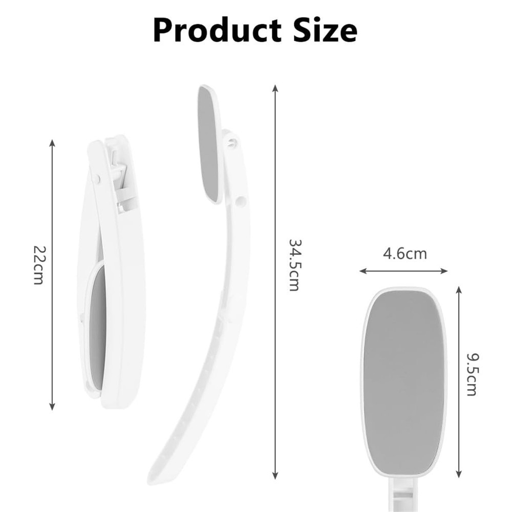 Lotion Applicator for Back, Foldable Back Cream Applicator, Detachable Grey