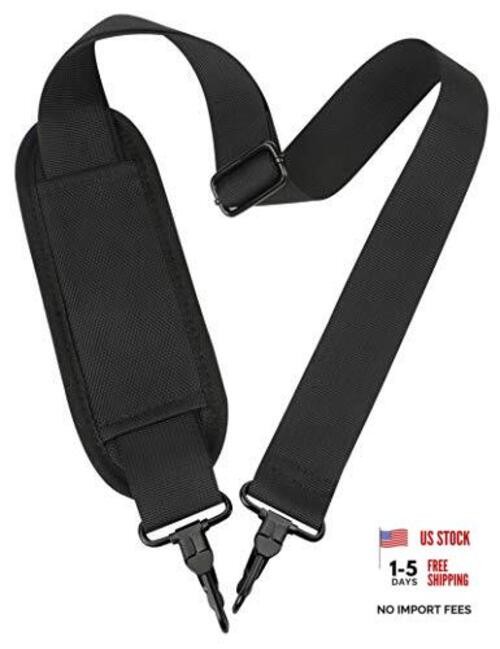 Shoulder Strap, 52" Universal Replacement Laptop Shoulder Strap Luggage Black