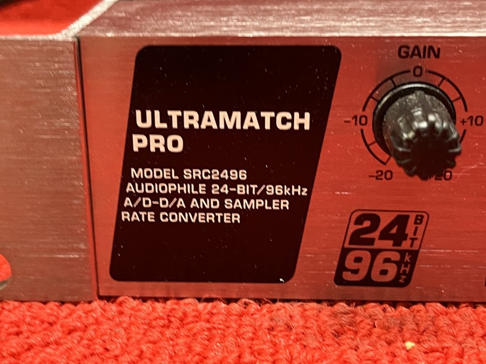 Used Behringer Ultramatch Pro SRC2496 AD/DA Sample Rate Converter Good Condition