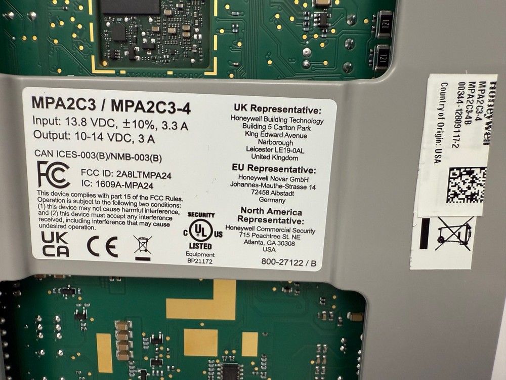 HONEYWELL MPA2C3-4 MAXPRO ACCESS MPA2 CONTROL PANEL 4 DOOR