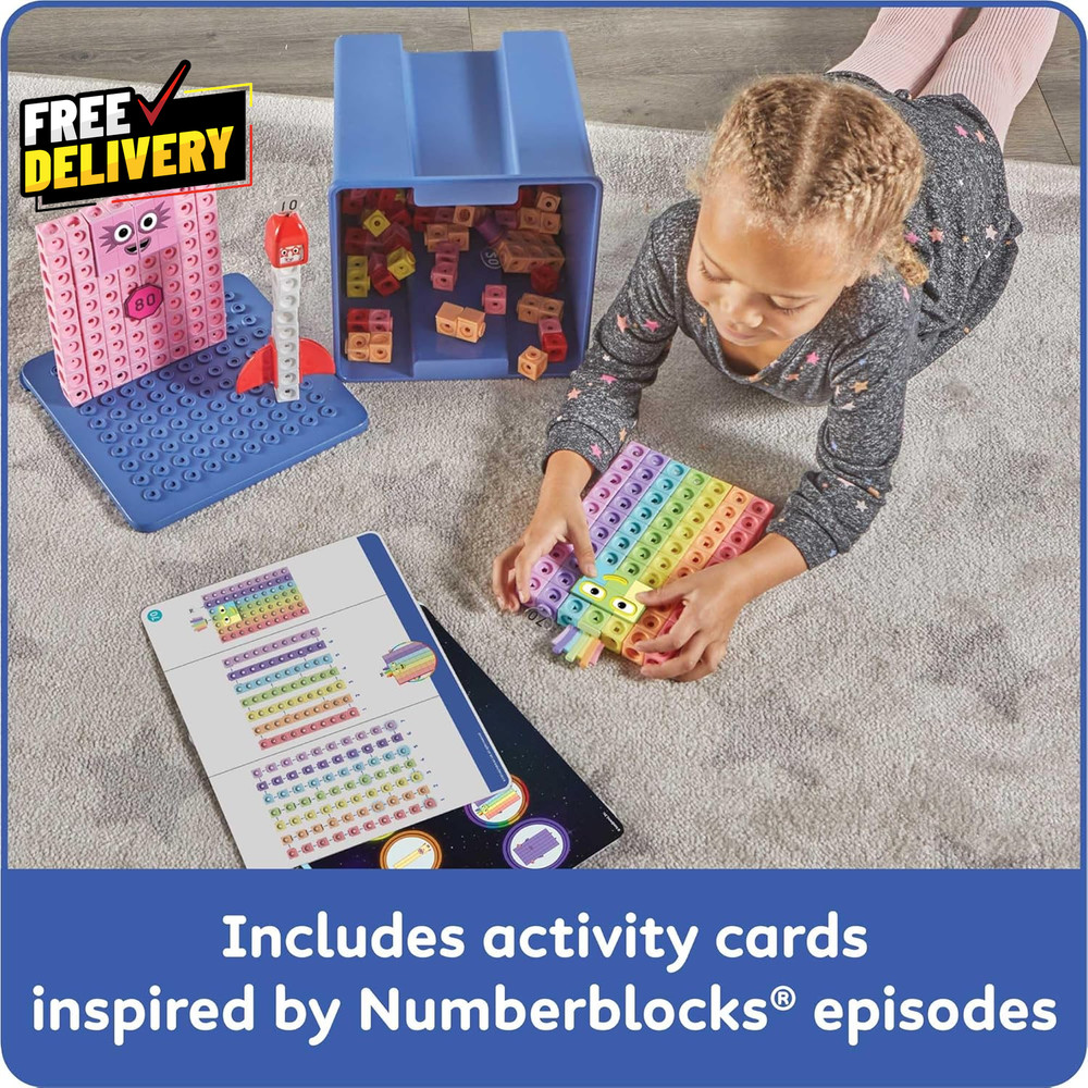 Numberblocks Heroes with Zeroes Mathlink Cubes Activity Set Preschool Learning..
