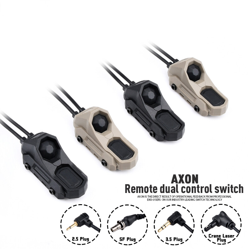 WADSN Tactical Flashlight Remote Dual Pressure Switch PEQ DBAL ModButton Control