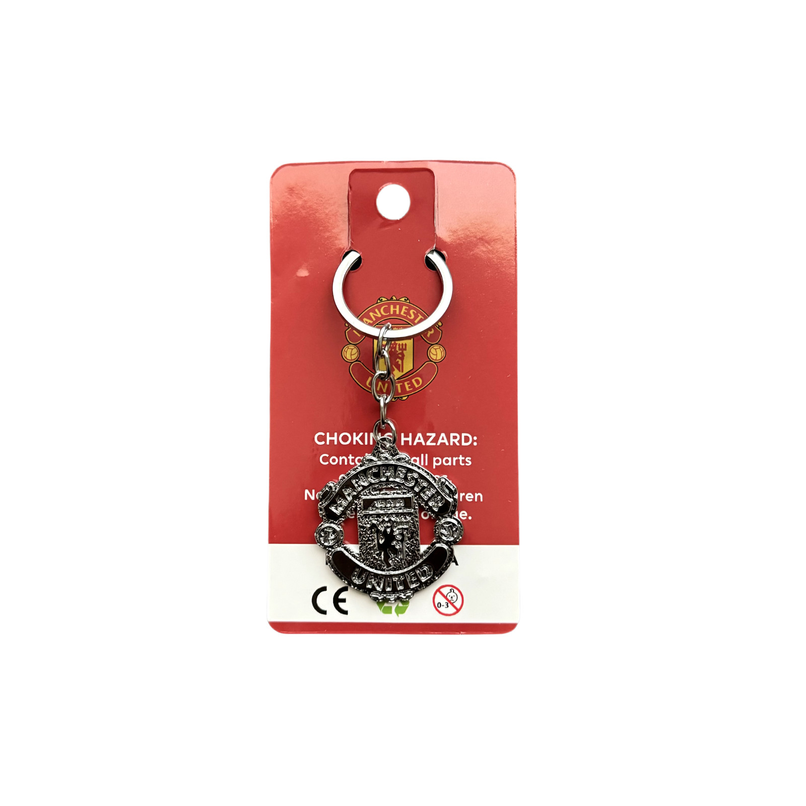 Manchester United Man Utd Crest Enamel Key Ring Football Soccer Gift