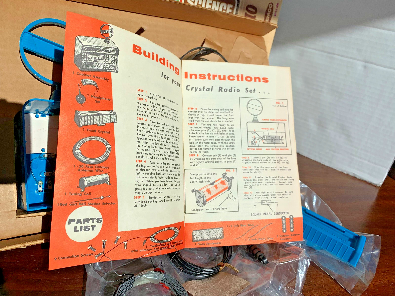 Vintage Original Master Science Crystal Radio Kit by Remco 1969 Toy