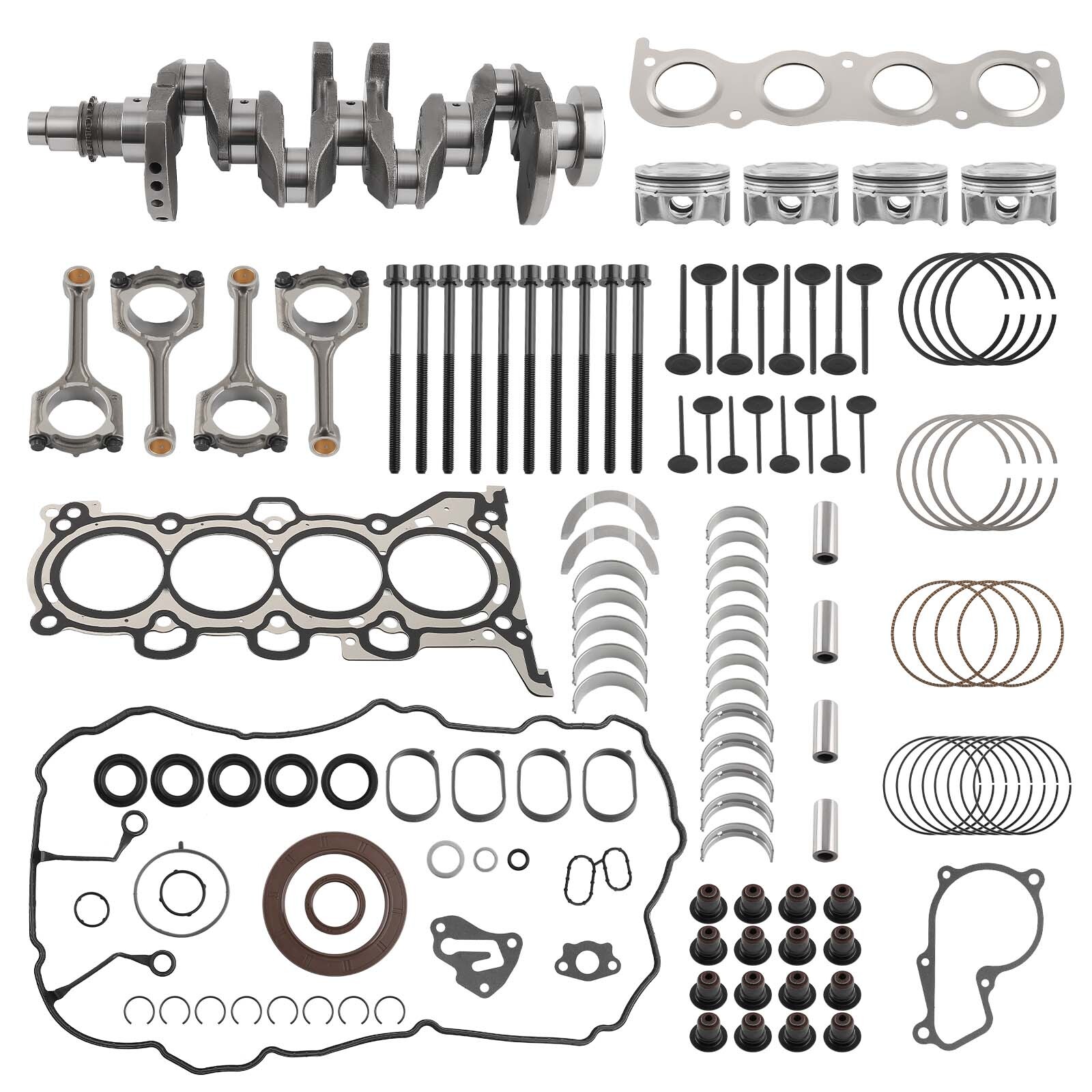G4NA Engine Rebuild Kit - Crankshaft Con Rods Gasket Kit For HYUNDAI KIA 2.0L