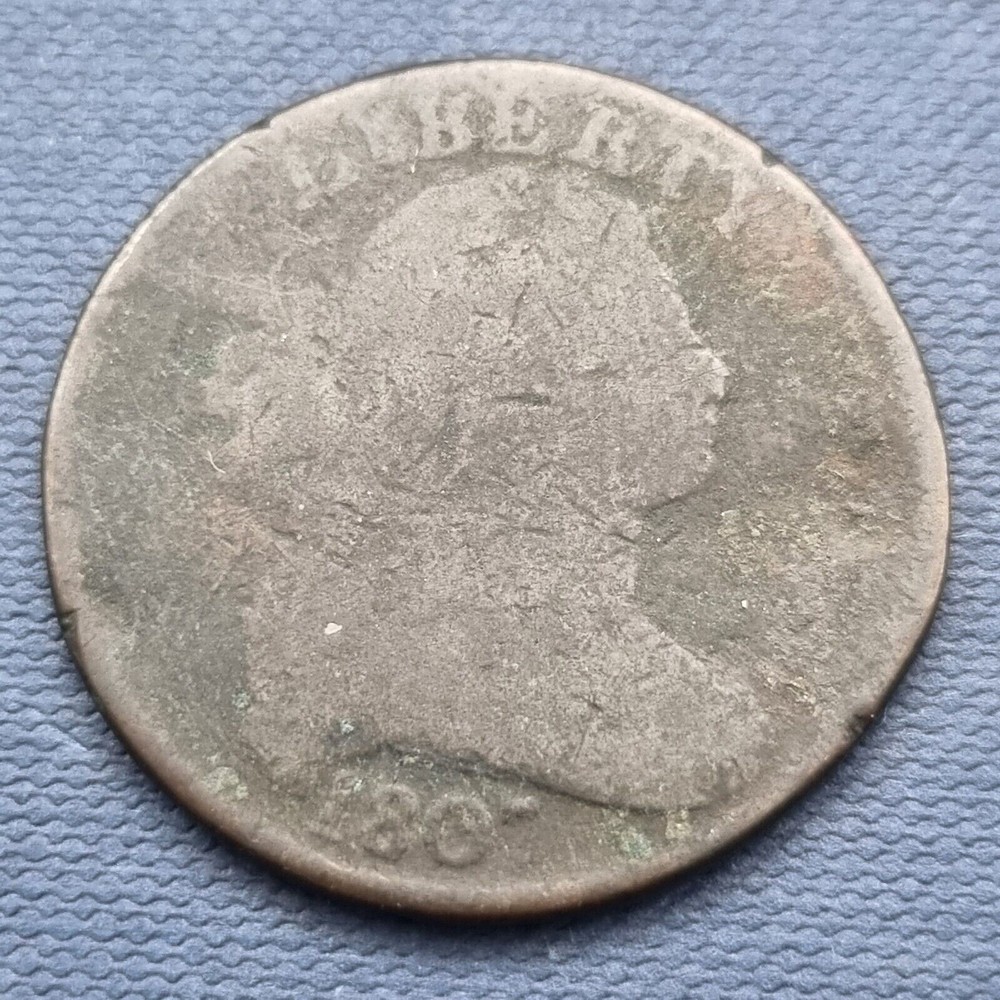1807 Draped Bust Large Cent 1c Circulated #50132