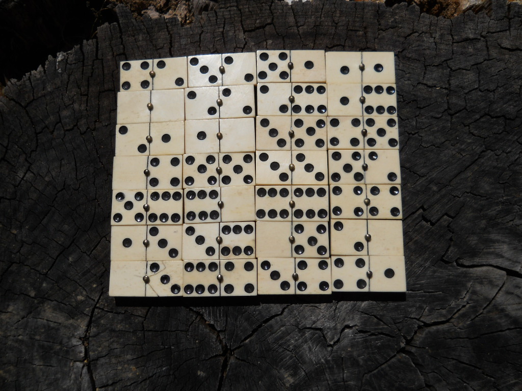 Old Rare Vintage Antique Civil War Relic Domino Game Piece Extremely Rare