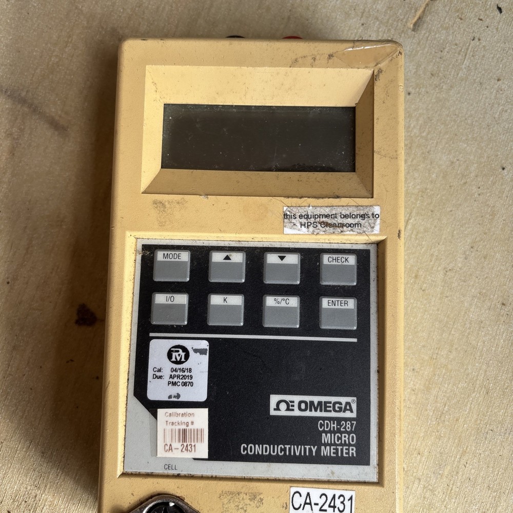 Omega CDH-287 Portable Micro Conductivity Meter UNTESTED