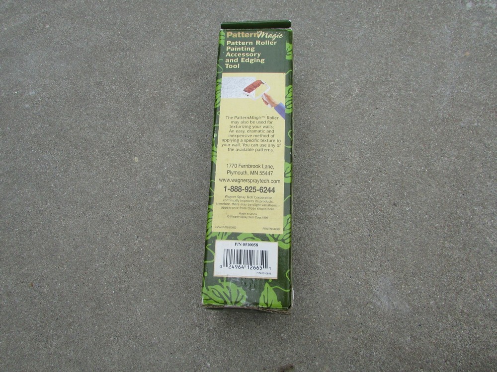 NEW Pattern Magic Wagner Wall Effects PAISLEY Design Roller & Edging Tool Paint