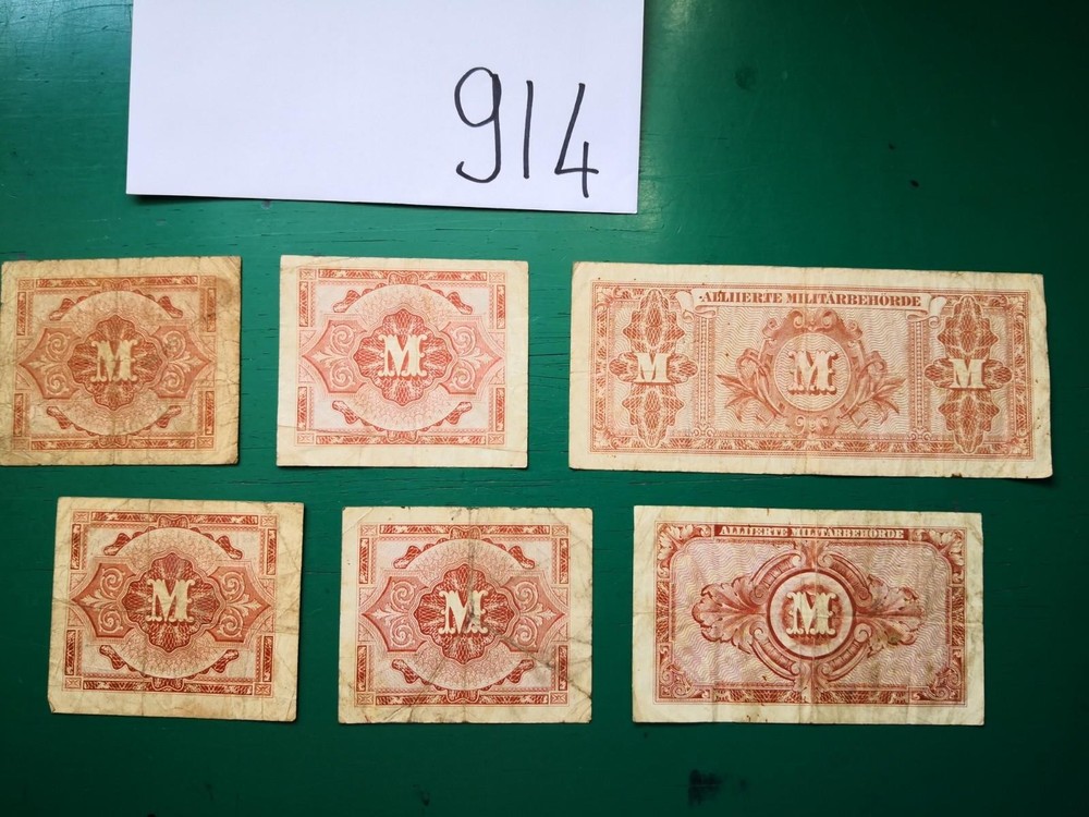 Germany 1944 Banknote x6 Banknotes #914