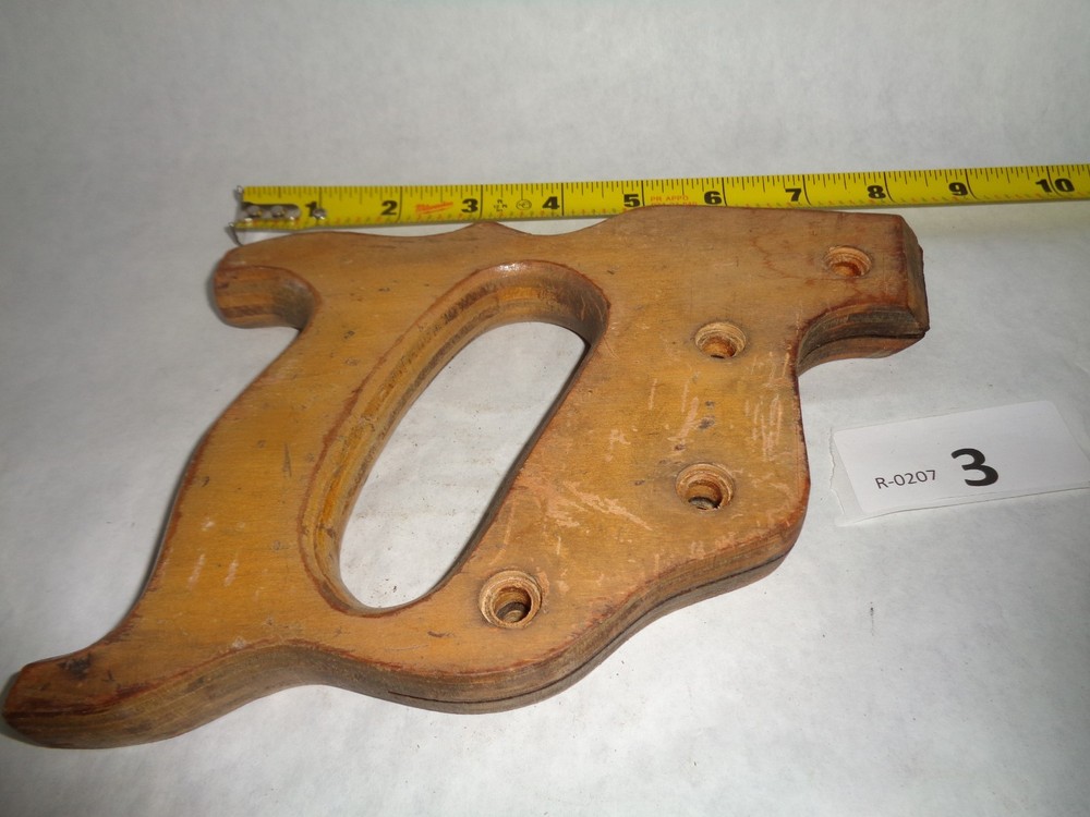 Wooden Carpenters Saw Handle - 4 Bolt Pattern ***HANDLE ONLY***