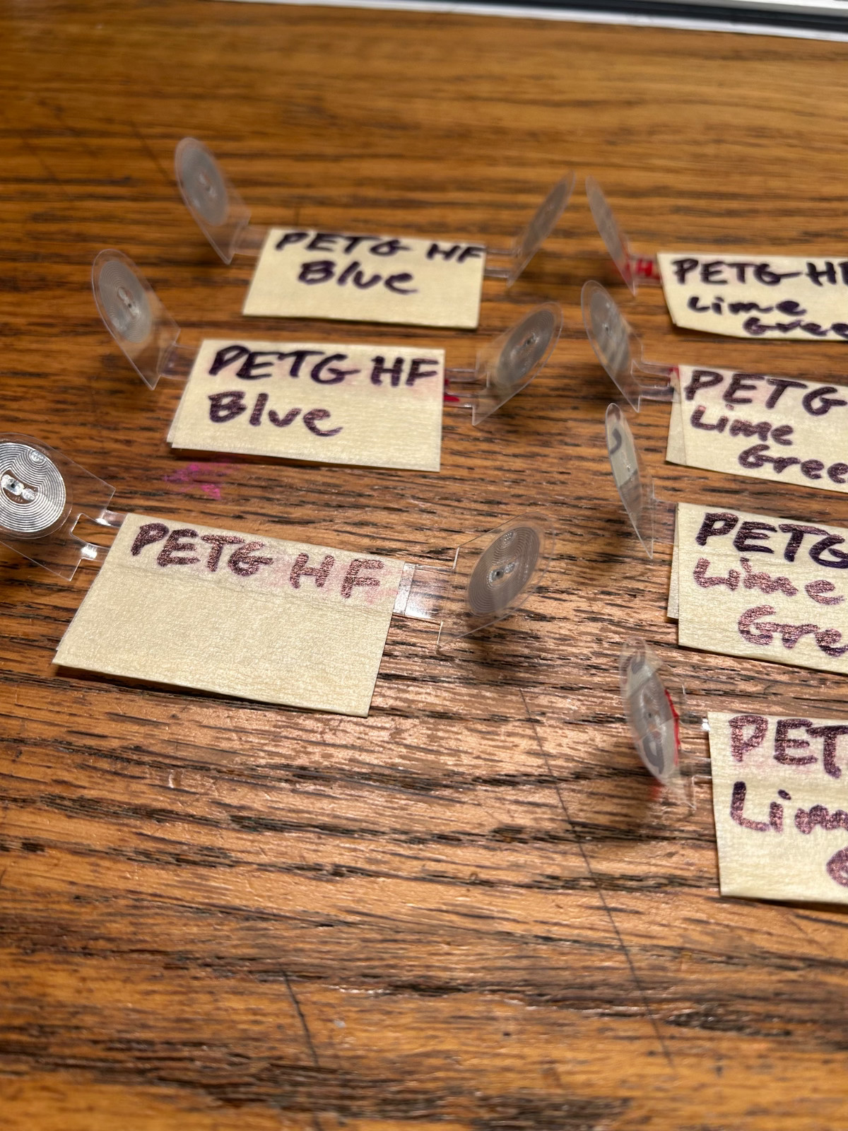 Bambu Lab Filament Spool RFID NFC Tag ONLY NO SPOOL PETG HF PLA BASIC red green