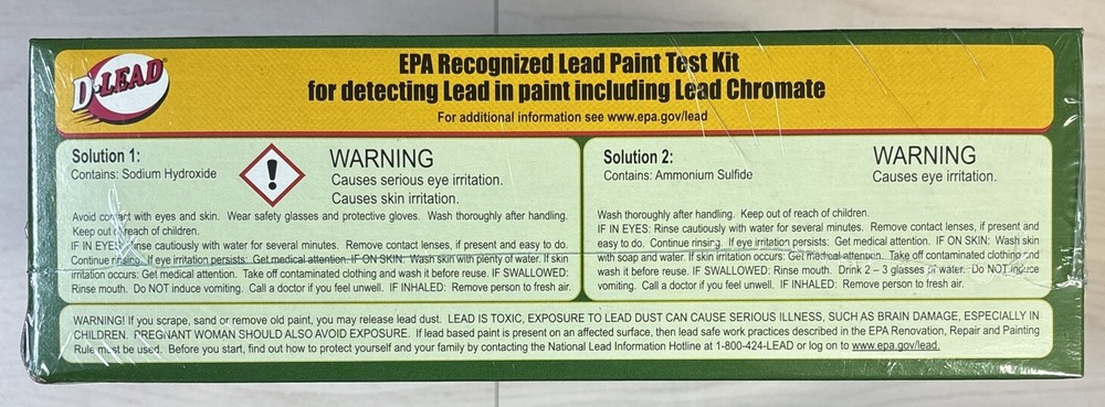 D-LEAD LEAD PAINT TEST KIT 24 TESTS PER KIT