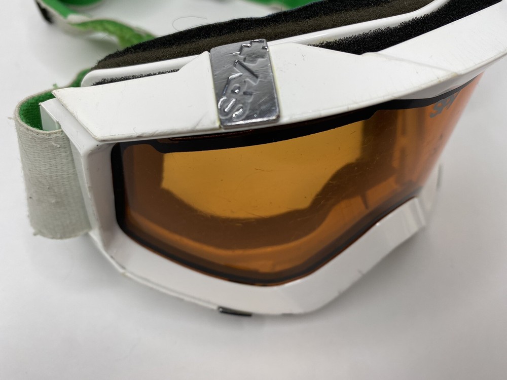 SPY Optic Snow Goggles White & Green Frames - Good Condition