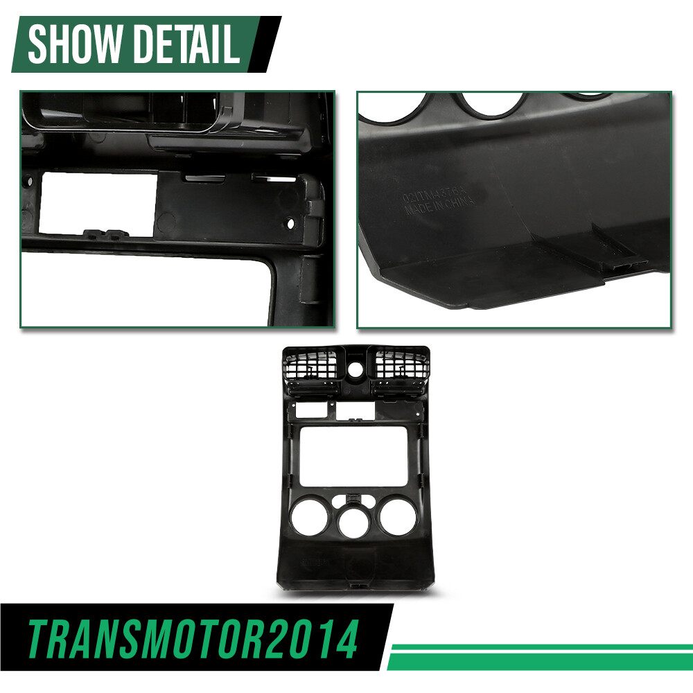 Fit For 2004-2012 Chevy Colorado GMC Canyon Center Dash Radio Vent Bezel Gray