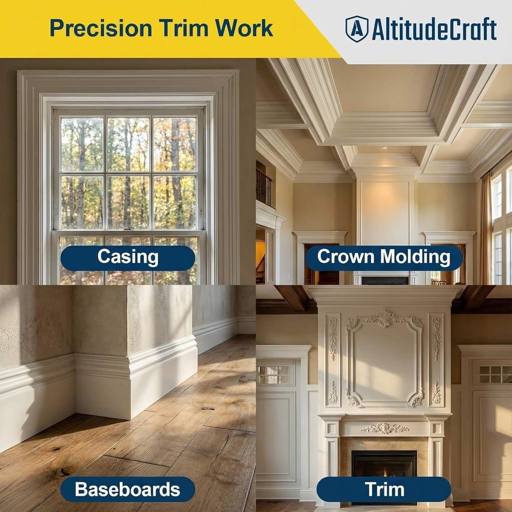 Crown Stops for Miter Saw - Simplifies Compound Angle Cutting, Heavy Duty Crown