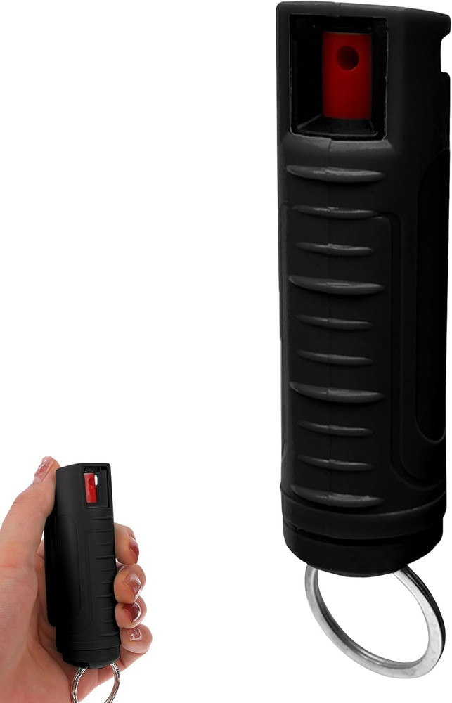 FURY Hardshell Pepper Spray - 12Ft Range, Max Strength, UV Dye Identifier, Anti-