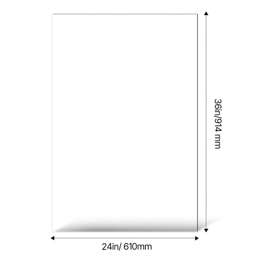 PET/Plexiglass Sheets, 5-Pack Plastic Sheet, 24 X 36 Inch 0.04 Inch Thick