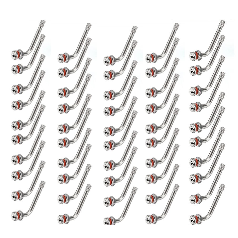 50 Kits New TR545D Truck Tire Valve Stems for New 22.5 & 24.5 Alcoa Aluminum