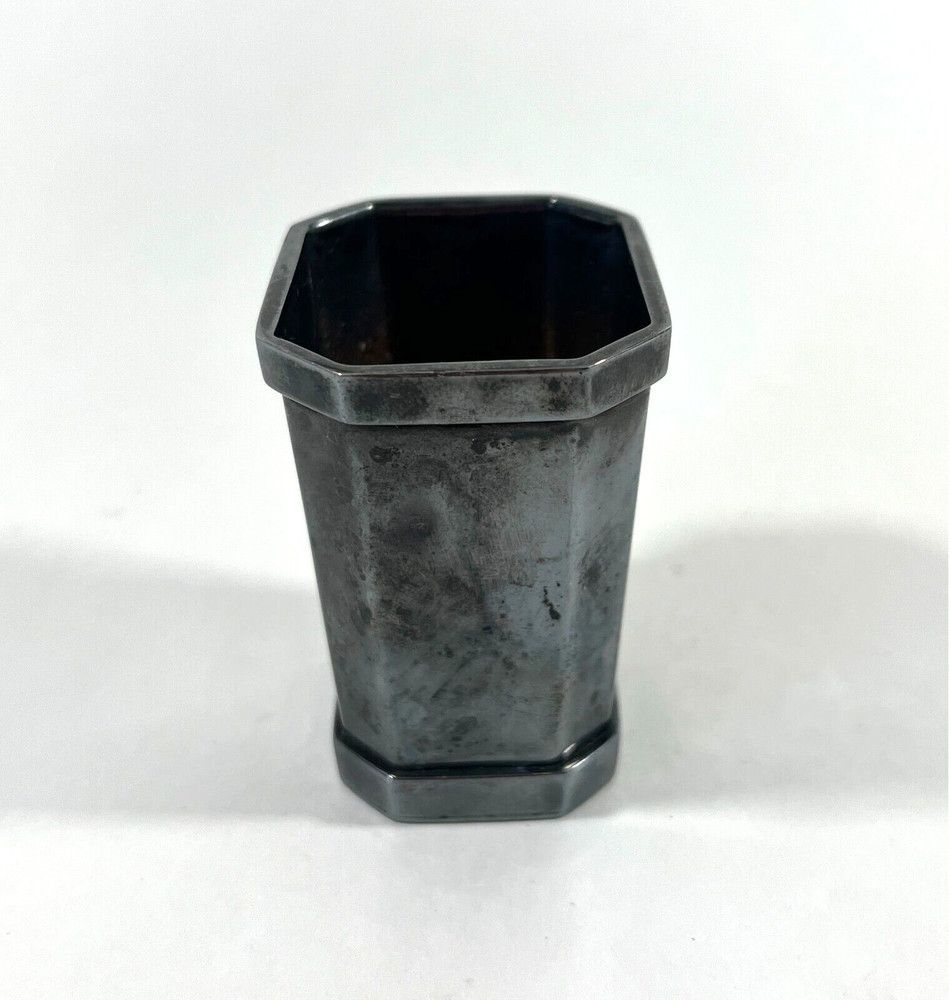 Vintage St. James Brazil Silverplate Octagonal Mini Cup 2.5"