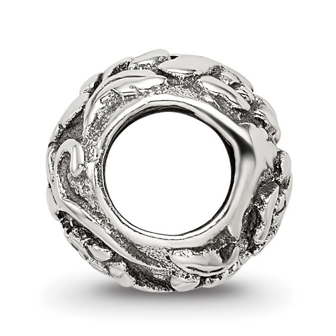 Silver Reflections Floral Bead QRS1012