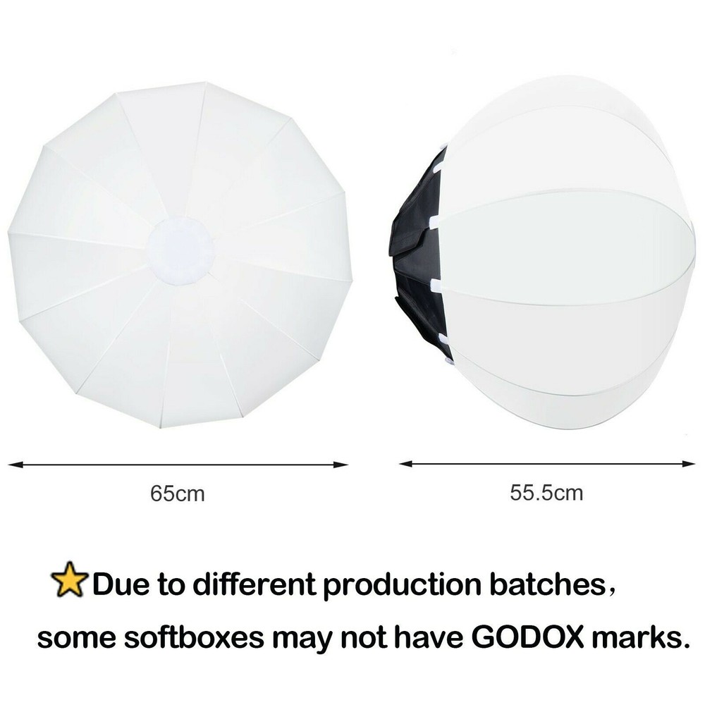 US Godox CS-65D 65cm Lantern Collapsible Softbox For Bowens Mount Studio Flash