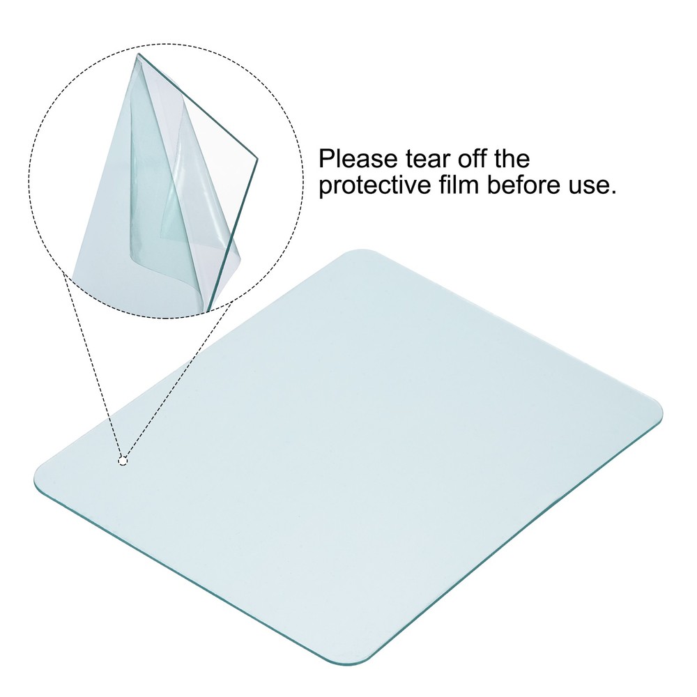 20Pcs 4.5x3.5" Welding Protection Lens Transparent Replacement Round Angle Clear