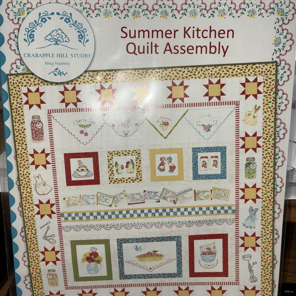 SUMMER KITCHEN  #11  QUILT ASSEMBLY~ pattern~ CAH- pre-owned OOP