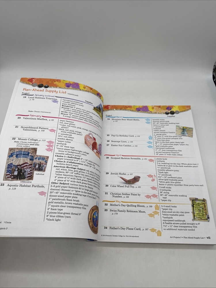 Abeka Art Projects 3 Student Workbook (5th Edition) 3rd Grade