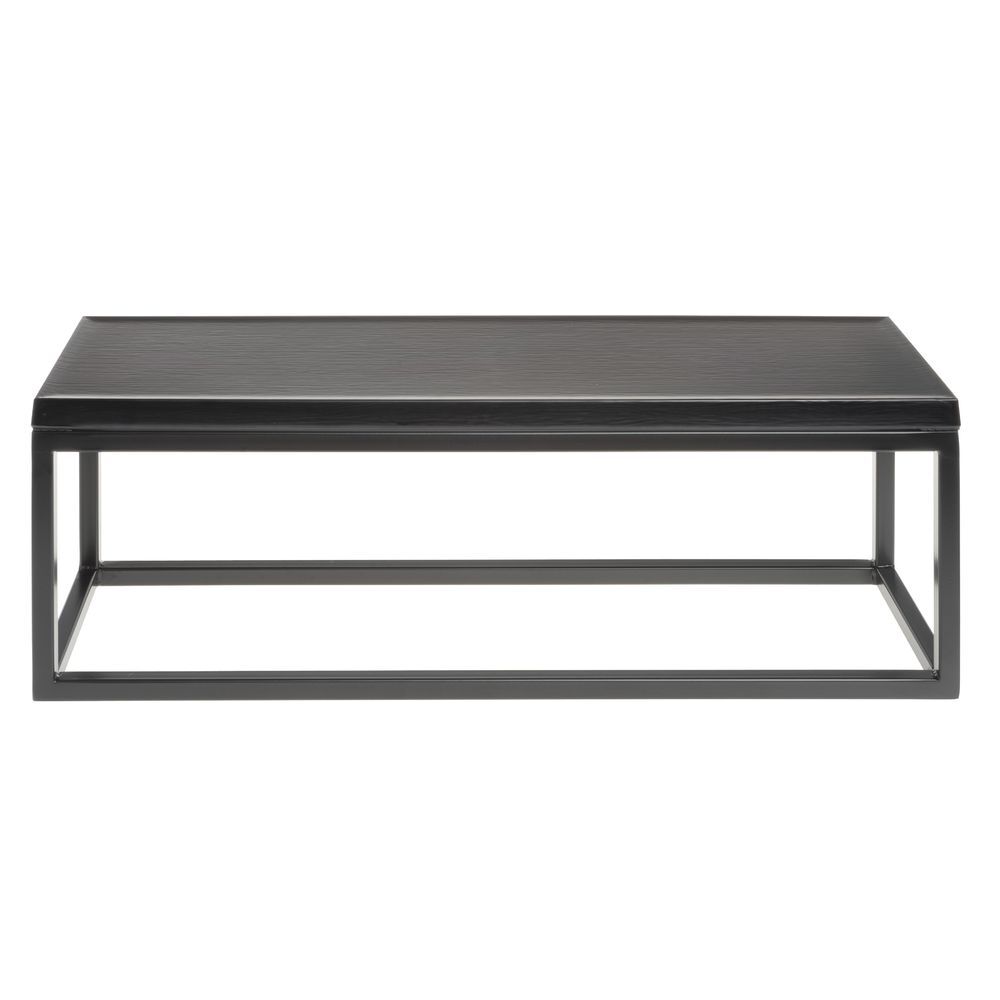 HUBERT® Black Display Riser with Black Top - 7"H