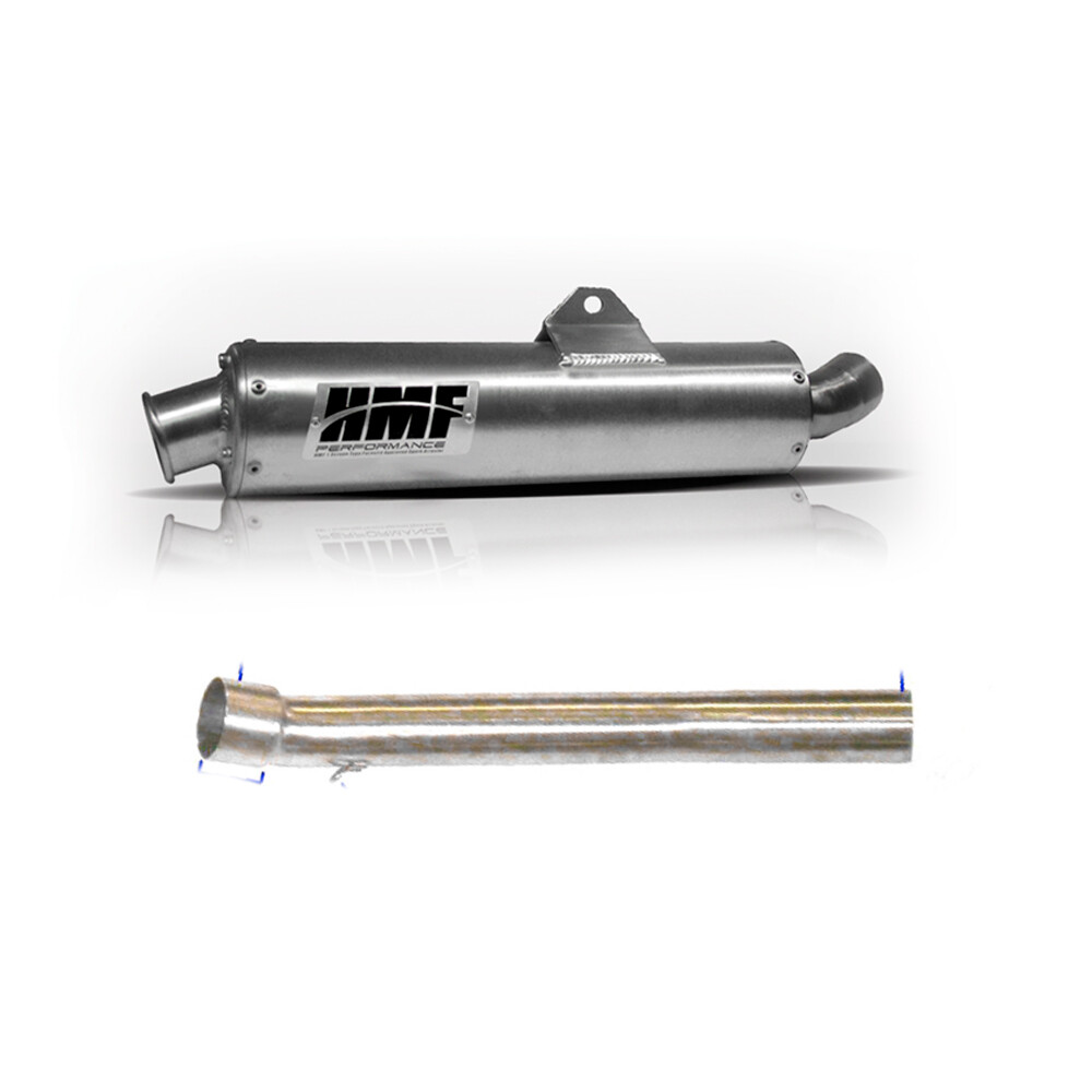 HMF Yamaha Grizzly 660 Slip On Exhaust Brushed + Jets (02-08)