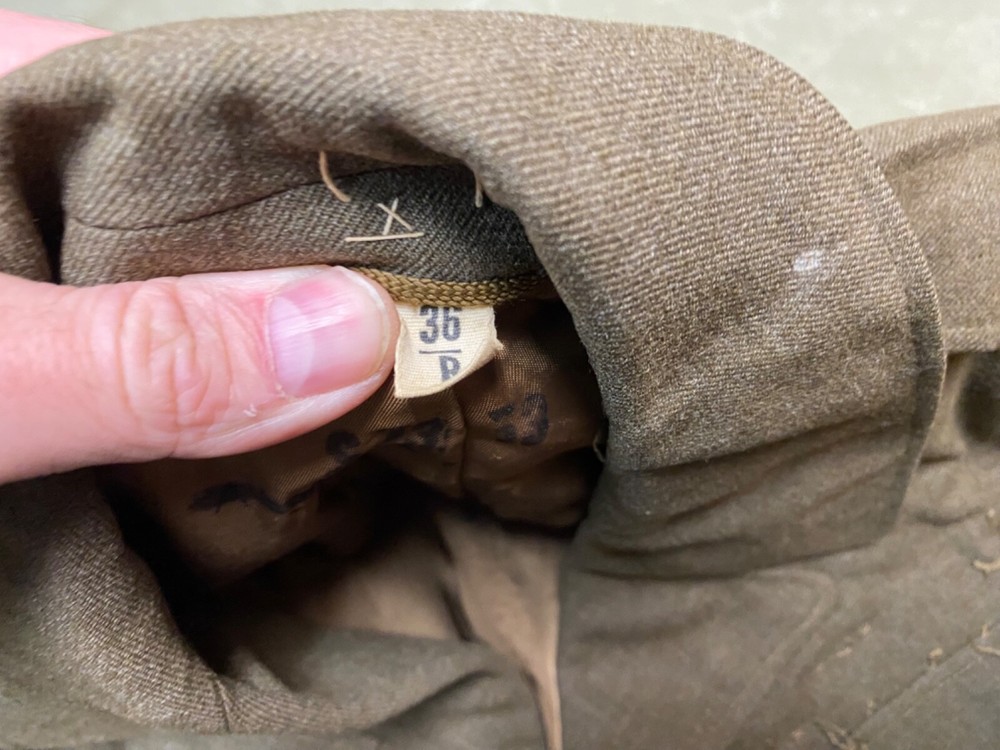 ORIGINAL WWII US ARMY OFFICER M1944 CLASS A IKE JACKET- SMALL 36R