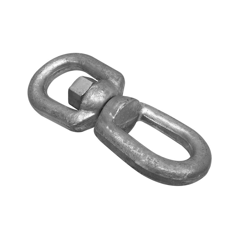 7/8" Galvanized Steel Marine EYE EYE Mooring Swivel Drop Forged 10,000 LBS WLL