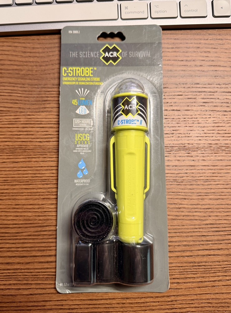 ACR C-Strobe LED Emergency Strobe Light Manual Activation USCG SOLAS Approved