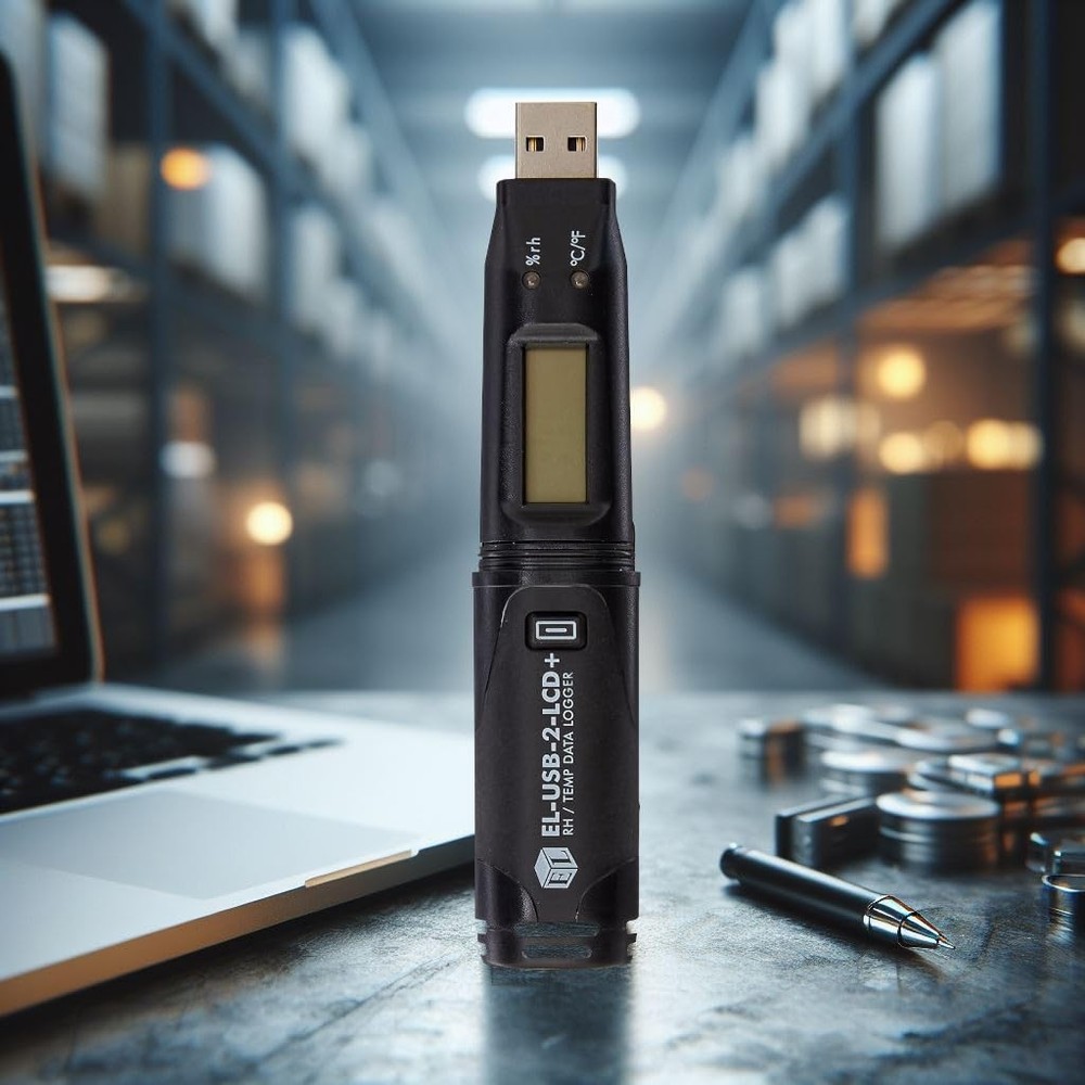 High Accuracy Humidity Temperature Dew Point Data Logger EL-USB-2-LCD+