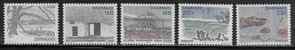 Denmark Scott #'s 682 - 686 MNH