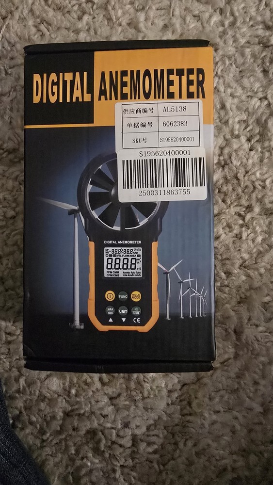 MS6252B Handheld Digital Anemometer Wind Speed Meter Tester New