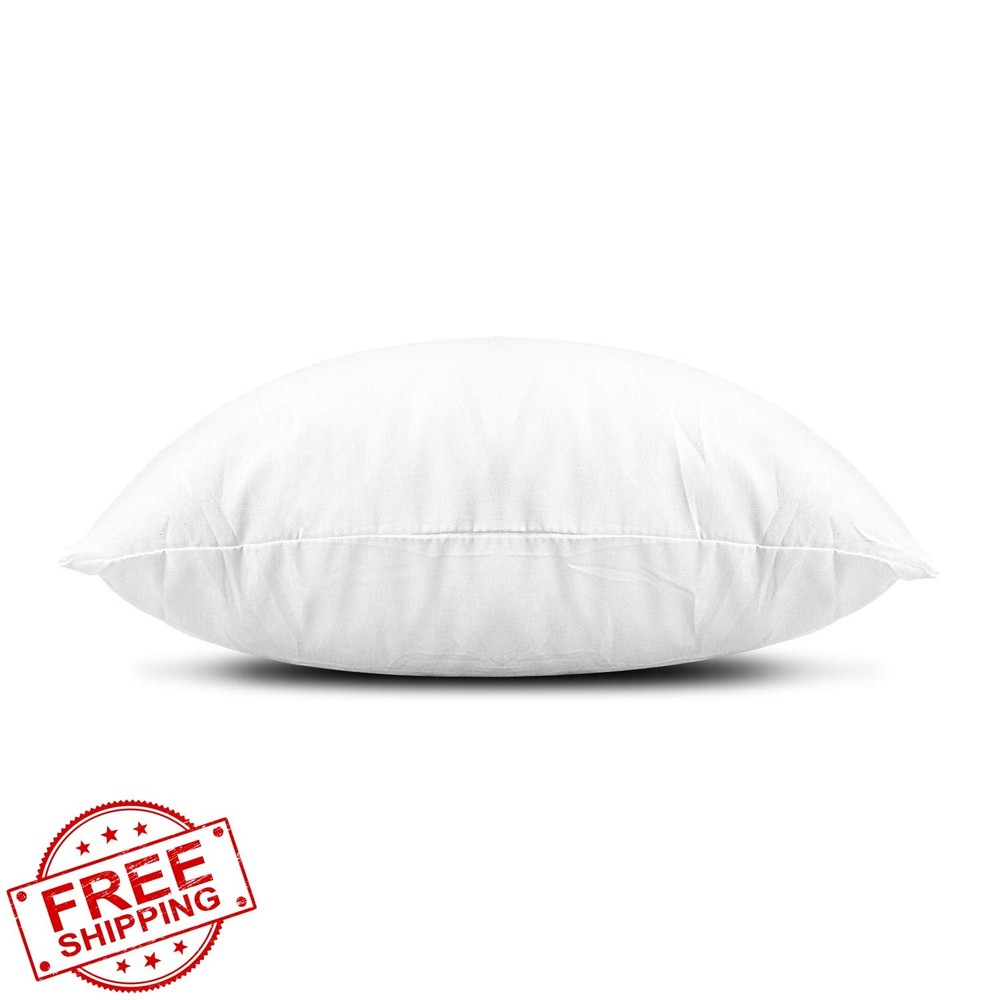EDOW Throw Pillow Insert White 18x18 Polyester Sham Stuffer