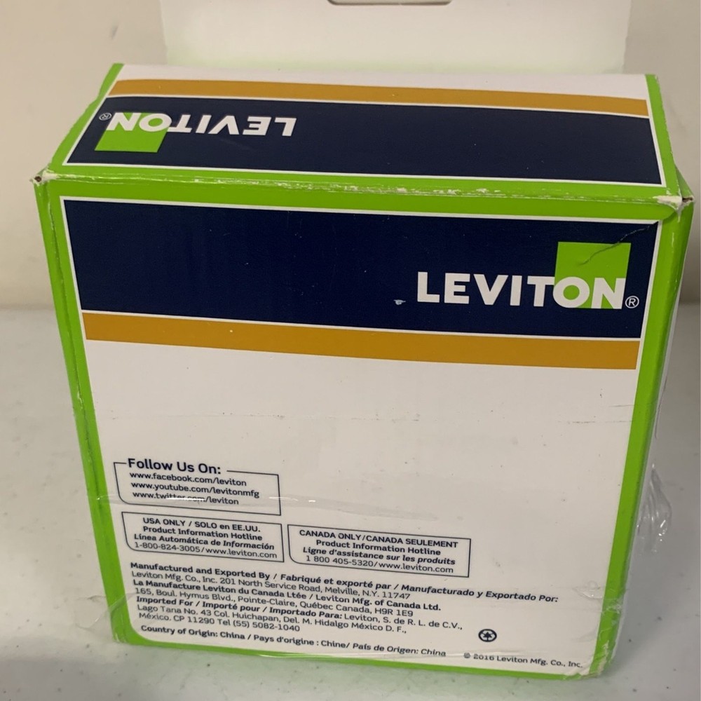 Leviton Self Contained Ceiling Mount Occupancy Sensor and Switching Relay, White