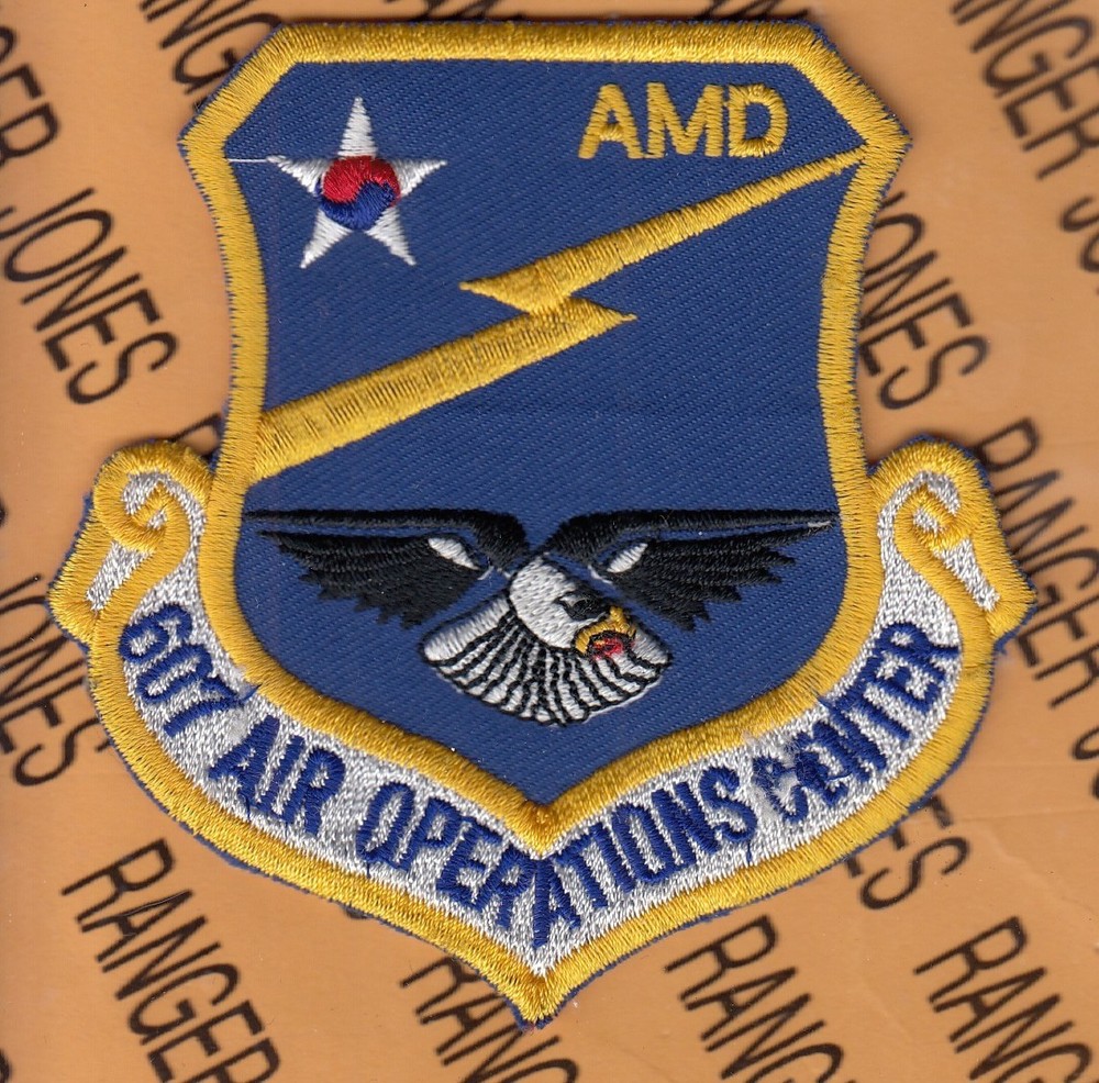 USAF Air Force 607th Air Operations Center AOC AMD ~3.5" patch c/e B