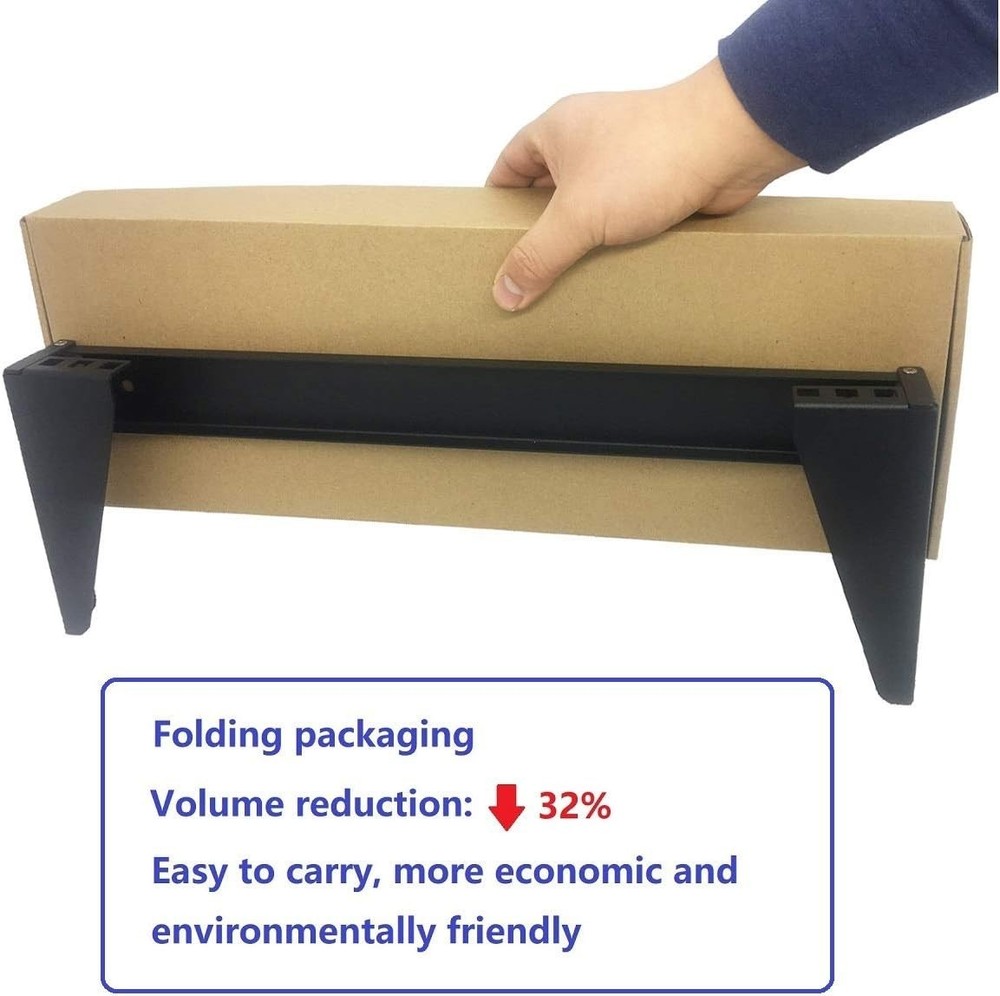 Versatile 1U Wall Mount Patch Panel - Up to 125lbs Capacity, Easy Installation